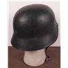 Image 2 : WWII NAZI M40 LUFTWAFFE SINGLE DECAL CAMO HELMET-DARKEN