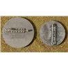 Image 2 : 2 NAZI 1937-38 PINBACK MEDALS-NSDAP PARTY DAY & MAY DAY