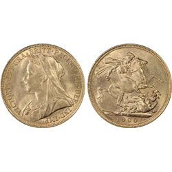 1900 S Sovereign PCGS MS63