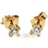 Image 1 : Genuine 0.42 ctw Diamond Stud Earring 18kt Gold-Yellow