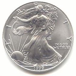 Uncirculated Silver Eagle 1999