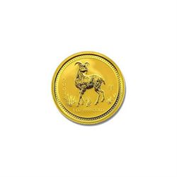 Australian Lunar Gold Twentieth Ounce Gold 2003 Goat