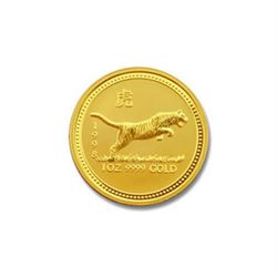 Australian Lunar Gold One Tenth Ounce Gold Tiger (Date