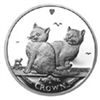 Image 1 : Isle of Man 1 Crown Silver Proof Balinese Cat