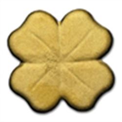 Palau Gold $1 Four-Leaf Clover (1/2 gram of Pure Gold)