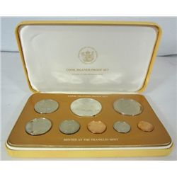 1976 COOK ISLAND PROOF SET IN ORIGINAL  CASE WITH COA
