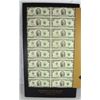 Image 1 : UNCUT SHEET OF 16 1976 $2.00 NOTES ( BICENTENNIAL ) IN BLACK TREASURY HOLDER