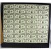 Image 1 : UNCUT SHEET OF 32 1976 $2.00 NOTES ( BICENTENNIAL ) IN BLACK TREASURY PACKAGE