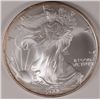 Image 1 : 2006 AMERICAN SILVER EAGLE, BU,  ONE OUNCE .999 SILVER, START OF SOME TONING