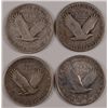 Image 2 : 4 STANDING LIBERTY QUARTERS 1918-S,23,26-S,27-S) GOOD-VF