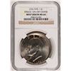 Image 1 : 1976 I IKE DOLLAR NGC MS64 MINT ERROR 10% OFF STRUCK