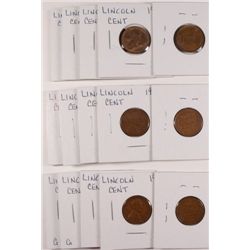 5-1929 AVG CIRC , 5-1929-D AVG CIRC & 5-1929-S AVG CIRC LINCOLN CENTS
