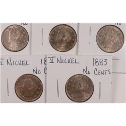 5-1883 N/C V-NICKELS MS63+