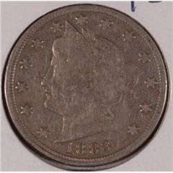 1883 W/C V-NICKEL FINE