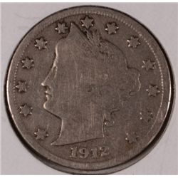 1912-S V-NICKEL FINE