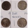 Image 1 : 4-1916-S BUFFALO NICKELS "GRADING SET" (AG,GOOD,VG,FINE)