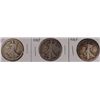 Image 1 : 1916 (P,D,S) WALKING LIBERTY HALF DOLLARS AG