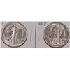 Image 1 : 1944-D MS64 & 1944-S MS64 WALKING LIBERTY HALF DOLLARS