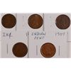 Image 1 : 5-1907 INDIAN HEAD CENTS AVG CIRC