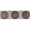 Image 1 : 3-1933-S WALKING LIBERTY HALF DOLLARS "GRADING SET" (VG,FINE,VF)