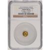 Image 1 : 1912 CANADA TOKEN BRITISH COLUMBIA GOLD NGC MS65 VERY RARE, OTHERS LIST AT $1644