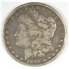 Image 1 : 1891-CC MORGAN SILVER DOLLAR, VG  MARK ON FACE