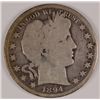 Image 1 : 1894 BARBER HALF DOLLAR,
