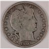 Image 1 : 1907-S BARBER HALF DOLLAR, VG+