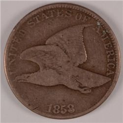1958 FLYING EAGLE CENT, FINE