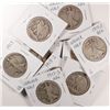 Image 1 : 10 DIFFERENT WALKING LIBERTY HALF DOLLARS (16,16-D,17,17-D OBV,17-S OBV, 17-S