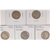 Image 1 : 5-1935 BUFFALO NICKELS XF-AU