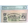 Image 2 : 1865 UNCUT SHEET OF 4 BANK OF NEW ENGLAND NOTES 2-$1.00, 1-$2.00, 1-$5.00 PMG