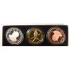 Image 1 : BABE RUTH PROOF SET WITH COA WITH 1-1 OZ .999 SILVER, 2 CLADS. 1995 ISSUE