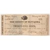 Image 2 : 10-1863 TWENTY FIVE CENT COUNTY OF FLUVANNA, VA NOTES CU'S
