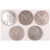 Image 2 : SILVER DOLLAR LOT: 5 CIRC DOLLARS, 1883-S,1897-O, 1900-O MORGANS 2 1922  PEACE