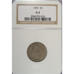 1885 LIBERTY NICKEL NGC G-4