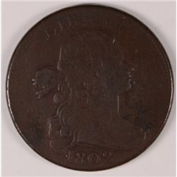 1802 LARGE CENT VF