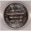 Image 2 : SEPT 11th PATRIOTIC SCENE ON A ONE OUNCE .999 SILVER ROUND