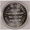 Image 2 : SEPT 11th  MEMORIAL ONE OUNCE .999  SIVER ROUND SHOWING TWIN TOWERS