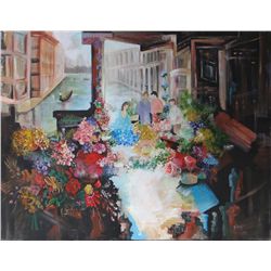S Feigin "Woman in Garden"