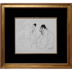 Al Hirschfeld "Waiting for Godot"