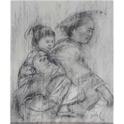 Edna Hibel offset lithograph