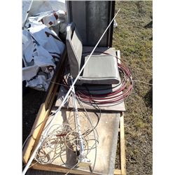 Misc. Lot - antenna's , boat seat, control cable 3 x 28'
