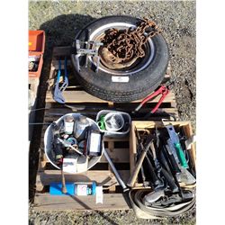 Pallet - Misc. Tire Float, Anti-sieze, tools