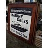 Image 1 : (2) wooden framed boat signs
