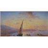 Image 1 : Auguste Etienne Mayer (1805-1890): The Bay of Naples with Vesuvius in the background, on panel, s...