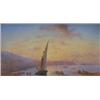 Image 1 : Auguste Etienne Mayer (1805-1890): The Bay of Naples with Vesuvius in the background, on panel, s...