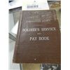 Image 1 : WW2 SOLDIERS SEVICE & PAYBOOK FOLDER WITH BOOK INSIDE DATES - 1943 ETC