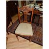 Image 1 : VINTAGE CARVED DINING CHAIRS - 4