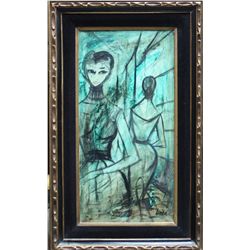 "Charles Levier (1920-2003). Circa 1960. Untitled. 38""x24"""" From private Beverly Hills Collection